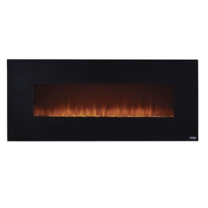Onyx 50 Wide Wall Mounted Electric Fireplace Black - All