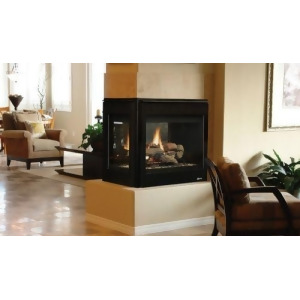 Superior 40 Dv Peninsula Electric Fireplace w/Black Interior Ng - All