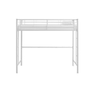 Premium Metal Twin Loft Bed White - All