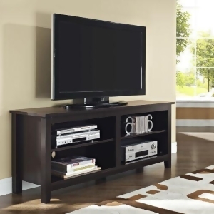 58 Wood Tv Media Stand Storage Console Espresso - All