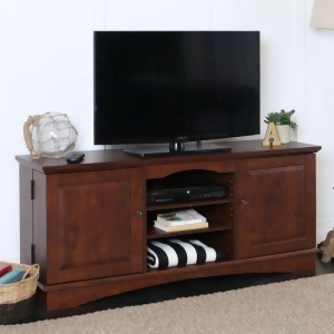 60 Wood Tv Media Stand Storage Console Brown - All
