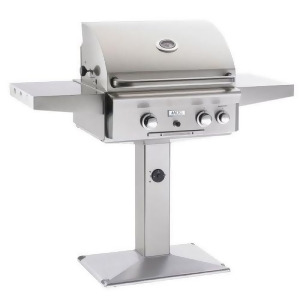 24 Aog Pedestal Series Grill w/Rotisserie and Light Ng - All
