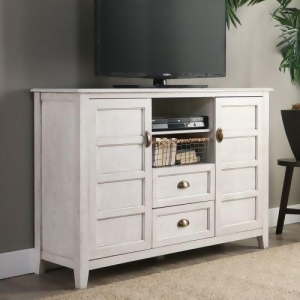 Walker Edison Angelo Home 52 Rustic Chic Tv Console White Wash - All