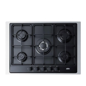 Summit Gc5272btk30 5 Sealed Burners Gas Cooktop in Matte Black - All