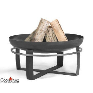 Cook King 111260 Viking Black Steel Garden Fire Bowl - All