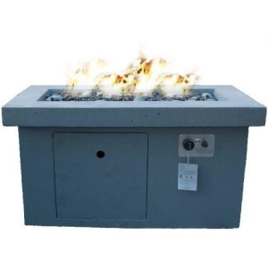 Urban Series 42 Linear Fire Pit Table Storm Grey Lp - All