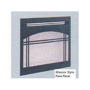 Mission Style Decorative Front Face Panel for 36 Electric Fireplace - All