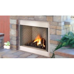 Superior 42 Electronic Fireplace w/White Herringbone Panels Ng - All