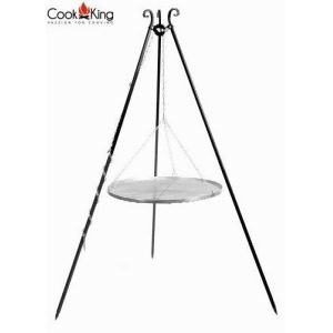 Cook King 111001 49.78cm Stainless Steel Grate Grill 180cm Tripod - All