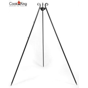 Cook King 1112241 180.37cm Black Steel Barbeque Tripod - All