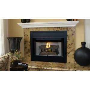 Superior 36 B-Vent Mv Fireplace w/White Herringbone Panel Ng - All