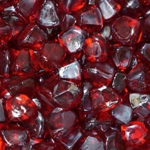 10 lbs. Fire Diamond 1 Red Reflective Fire Glass - All