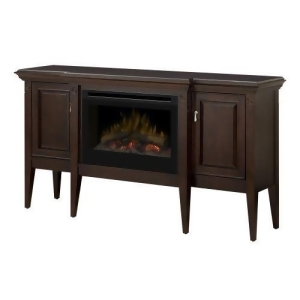 Dimplex Upton 34 Electric Fireplace Mantel w/Standard Logs Espresso - All