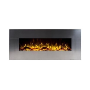 Touchstone 80026 Onyx Stainless Wall Mounted Electric Fireplace 50 - All