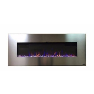 Touchstone 80024 AudioFlare Stainless Recessed Electric Fireplace 50 - All