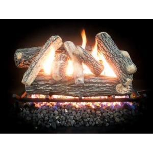 Glofire 18 Complete Match Light Cascade Natural Gas Log Kit - All