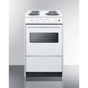 20 Wide Slide-In Style Coil-Top Electric Range and Oven Window - All