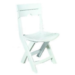 White Quik-Fold Chair By Adams Mfg - All
