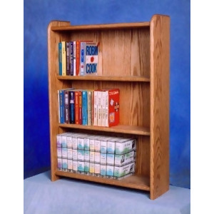 Solid Oak Cabinet for DVD's Vhs tapes books and more Model 307 Dvd-vhs - All