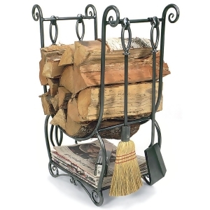 Country Wood Holder W/ Tools By Minuteman - All