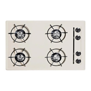 Summit 24 Cooktop in Bisque with Four Burners and Battery Ignition Snl05p - All
