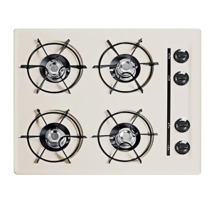 Summit 24 Cooktop in Bisque with Four Burners and Gas Snl033 - All