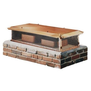 13 x 19 BigTop Multi-Flue Chimney Cap Copper 14 Height 3/4 Mesh - All