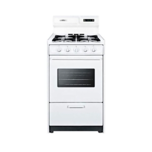 Summit 20 Deluxe Gas Range with Electronic Ignition White Wnm1307kw - All