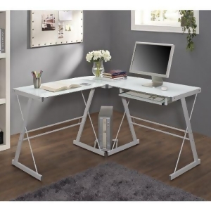 Home Office 51 L-Shaped Corner Computer Desk White D51w29 - All