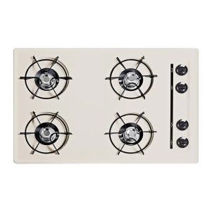 Summit 24 Cooktop in Bisque with Four Burners and Gas Snl053 - All