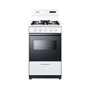 Summit 20 Deluxe Gas Range with Electronic Ignition White Wnm1307dk - All