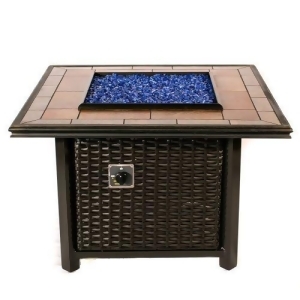 Wicker Square Fire Pit By Tretco - All