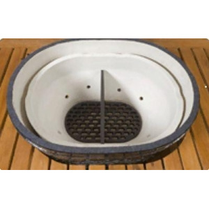 Firebox Divider Oval Lg 300 By Primo Ceramic Grills - All