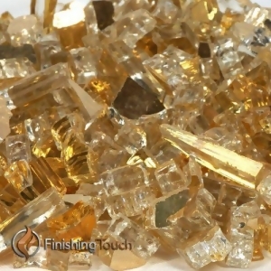 1/2 Casino Gold Metallic Fireglass 8 Lbs. Container - All