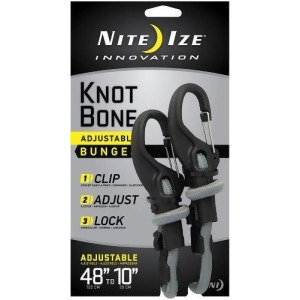 UPC 946640154188 product image for Nite Ize 353731 Knotbone Adjustable Bungee with Carabiner Clip 9mm - All | upcitemdb.com