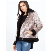 KENZIE - Mink Velvet Shearling Aviator Jacket KENZIE - Mink Velvet Shearling Aviator Jacket