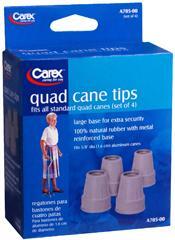 Carex Quad Cane Tips, Grey 5/8