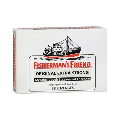 Fisherman's Friend Original Extra Strong Menthol Cough Suppressant Lozenges - 38 lozenges 