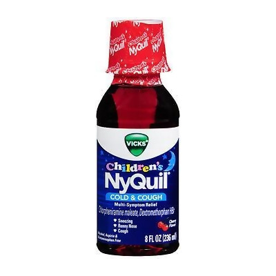 Vicks NyQuil Children's Cold & Cough Liquid Cherry Flavor - 8oz 