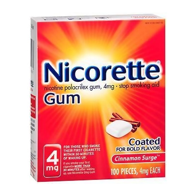 Nicorette Gum 4mg Cinnamon Surge - 100 ct 