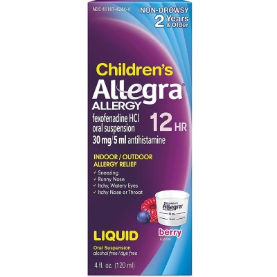 Allegra Children's Allergy Relief Berry Flavor - 4 oz 