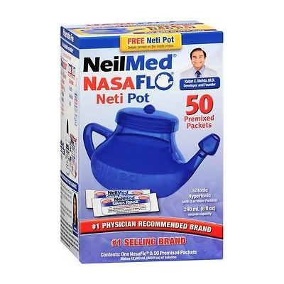 NeilMed NasaFlo Nasal Rinse Device with Packets - 1 each 