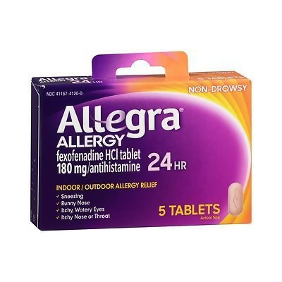 Allegra 24-Hour Allergy Relief - 5 Tablets 