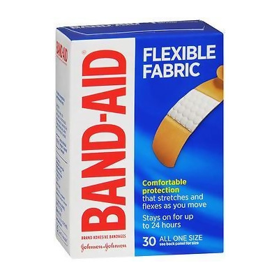 Band-Aid Flexible Fabric Bandages All One Size - 30 ct 
