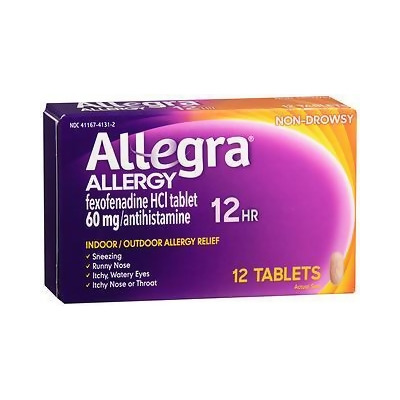 Allegra Allergy 60 mg Tablets 12 Hour - 12 Ct. 