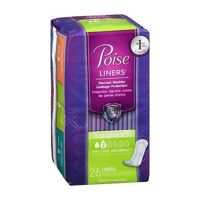 Poise Very Light Absorbency Liners - 8 pks of 26 