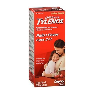 Tylenol Children's Pain & Fever Oral Suspension Cherry Blast Flavor - 4 oz 