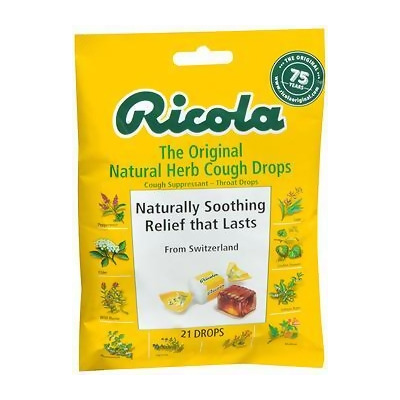 Ricola Natural Herb Throat Drops Original - 21 ct 
