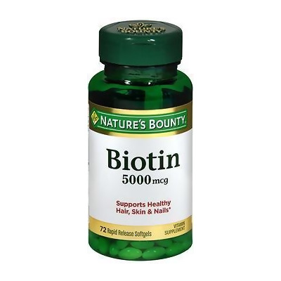 Nature S Bounty Biotin 5000 Mcg 72 Softgels From The Online