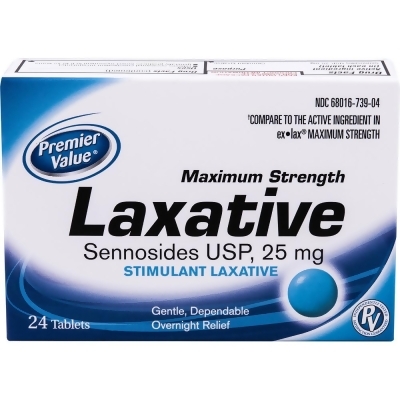 Premier Value Laxative Tabs Max Strength - 24ct 